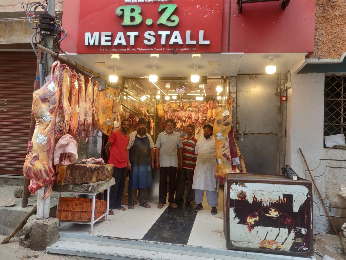 Meat is sold in open conditions &amp; dead animals are displayed, causing violent tendencies in children

#justasking, When North Indians (Bihar) can ban meat sales, progressive state like karnataka which is rich in it's Cultural Heritage can also ban with alcohol?