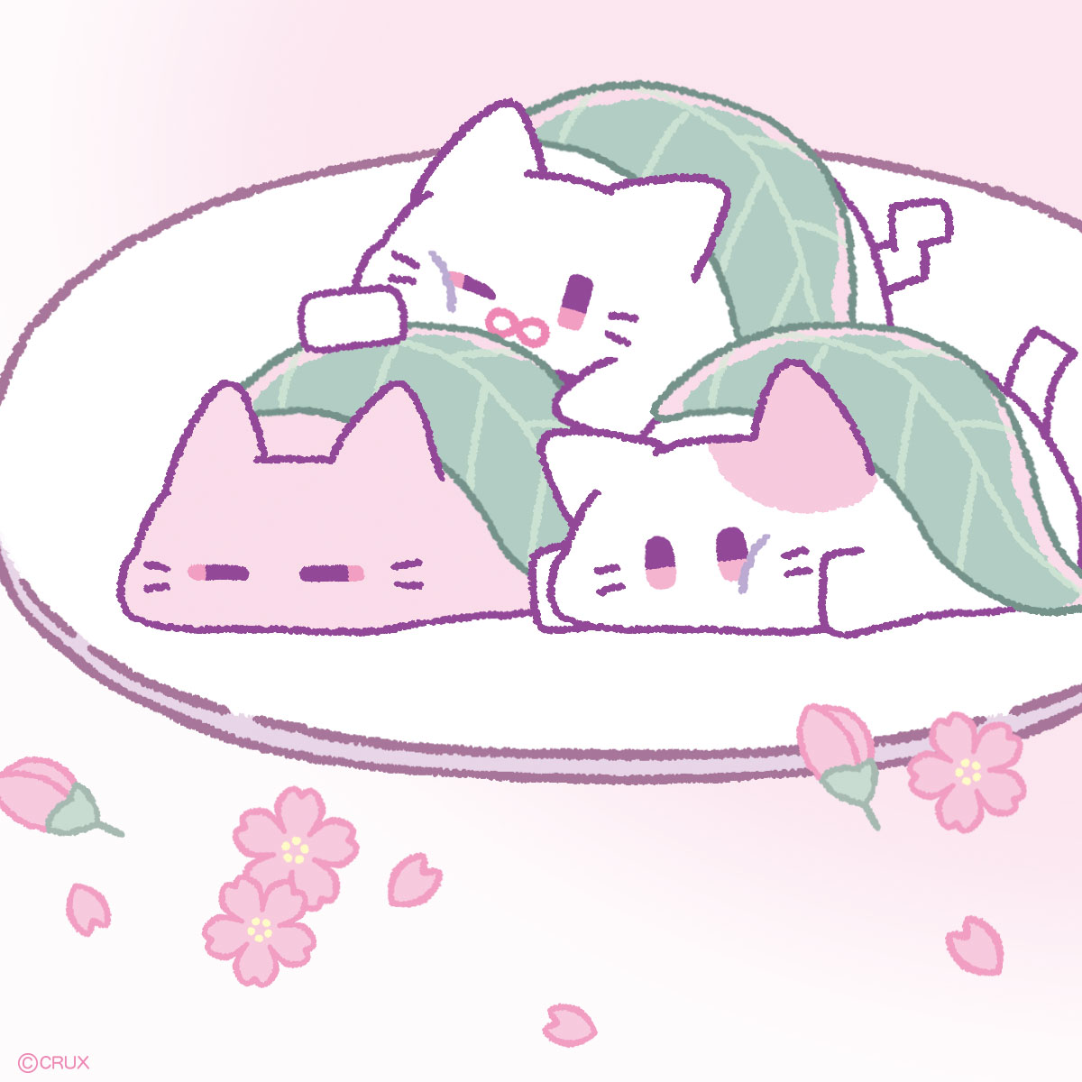 さくにゃもち！ ／ #ひな祭り #さくらもち