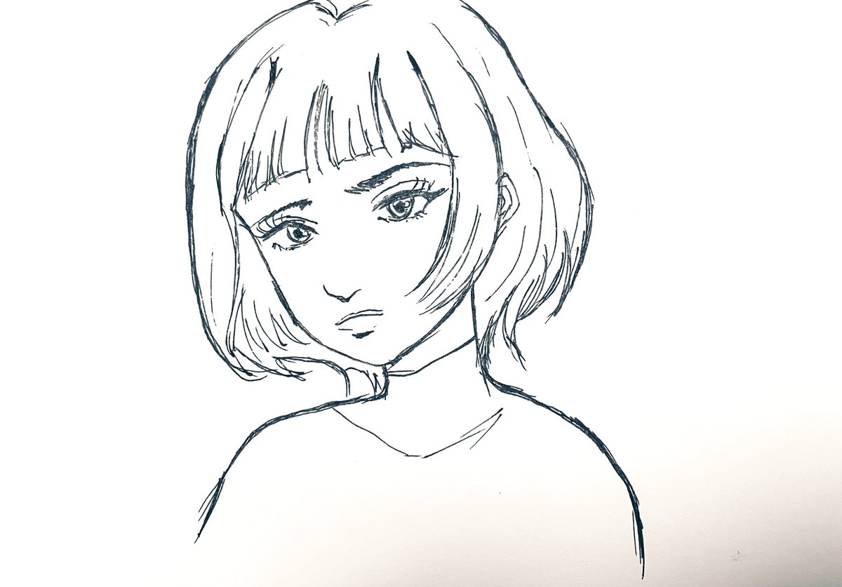 とりあえずは線画のみの
ただ描いてみただけの落書き作品を掲載
#落書き
#オリジナルイラスト
#アナログイラスト