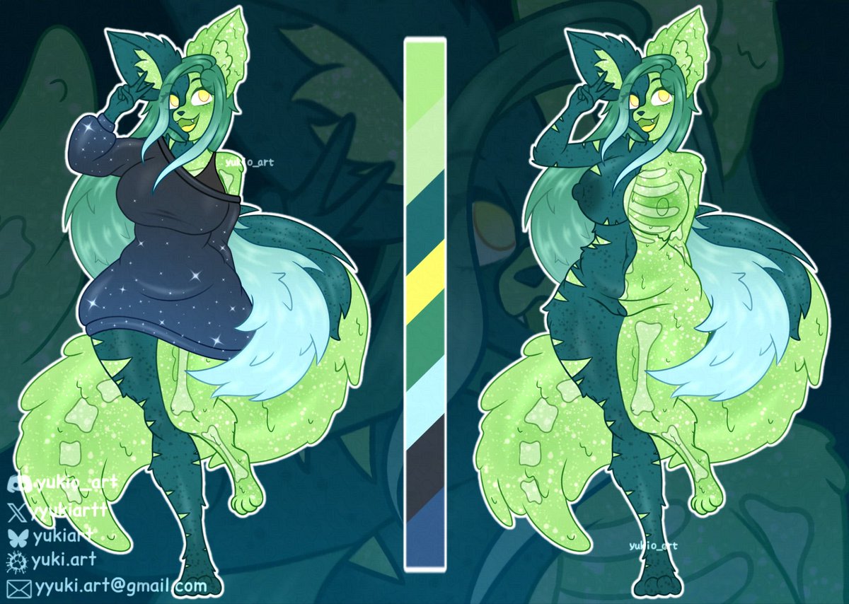 #furry #slime #bones #art