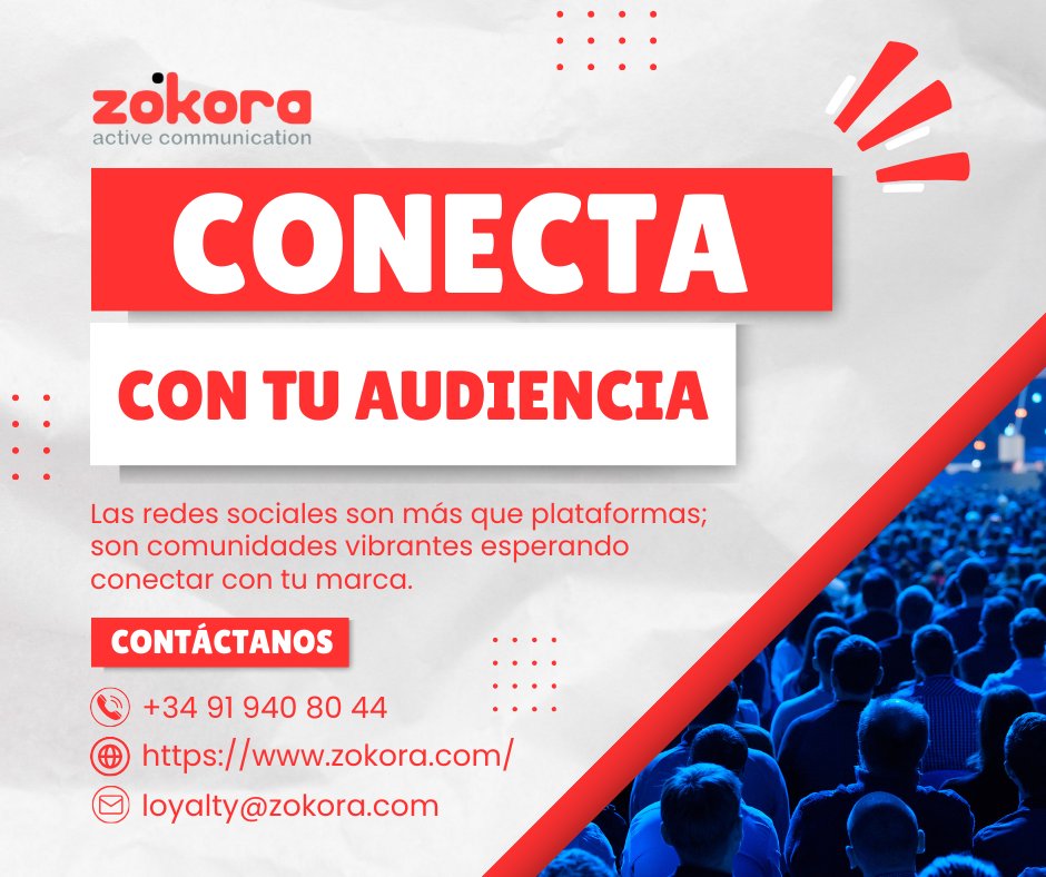 🌐 Conecta con tu Audiencia en RRSS.

👉🏻 Aprende más sobre nuestro enfoque en RRSS haciendo clic aquí: zokora.com/engagement-rss…

#ventasB2B #comercial #B2Bmarketing #incentivos #B2B #fidelizaciónb2b #b2bloyalty #redessocialesb2b #b2bsocialmedia #Zókora #marketing