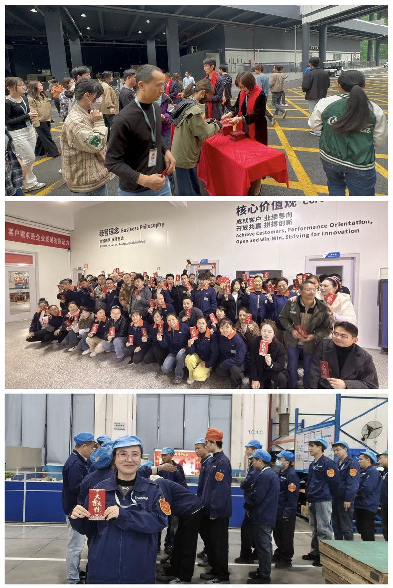 Today, INVT resume operations together, welcoming the new year with festive cheer and lucky Hongbao🧧.
From city to city, we share the same determination to move forward with strength and momentum. A new year, a united start, and one shared goal—growing stronger together.
