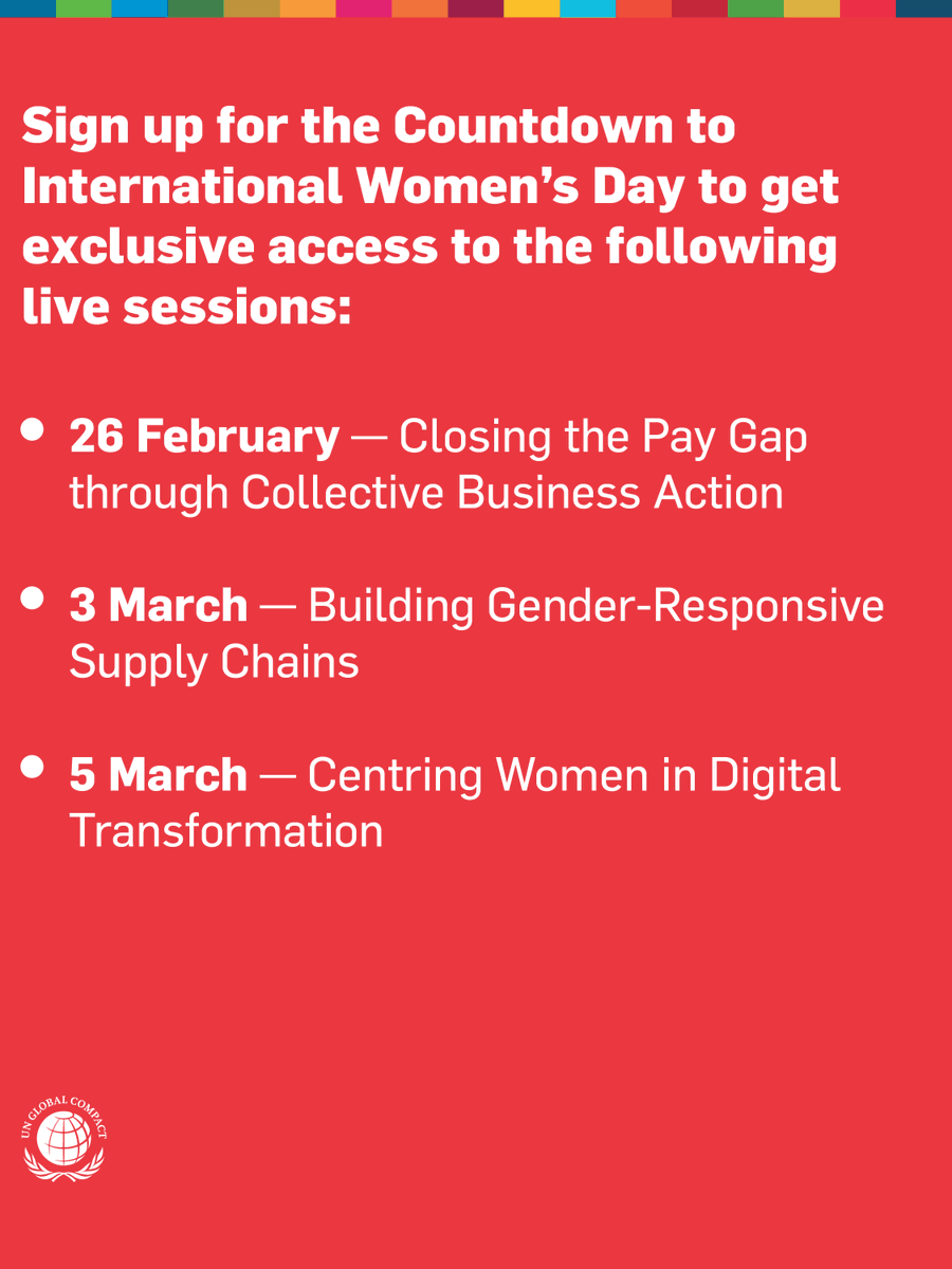 💭 Why does the gender pay gap persist despite decades of commitments?

Join us on 26 February for Mind the Gap: Advancing Equal Pay for Equal Value Through Collective Business Action, as part of our 2026 Countdown to International Women’s Day learning journey.

This session
