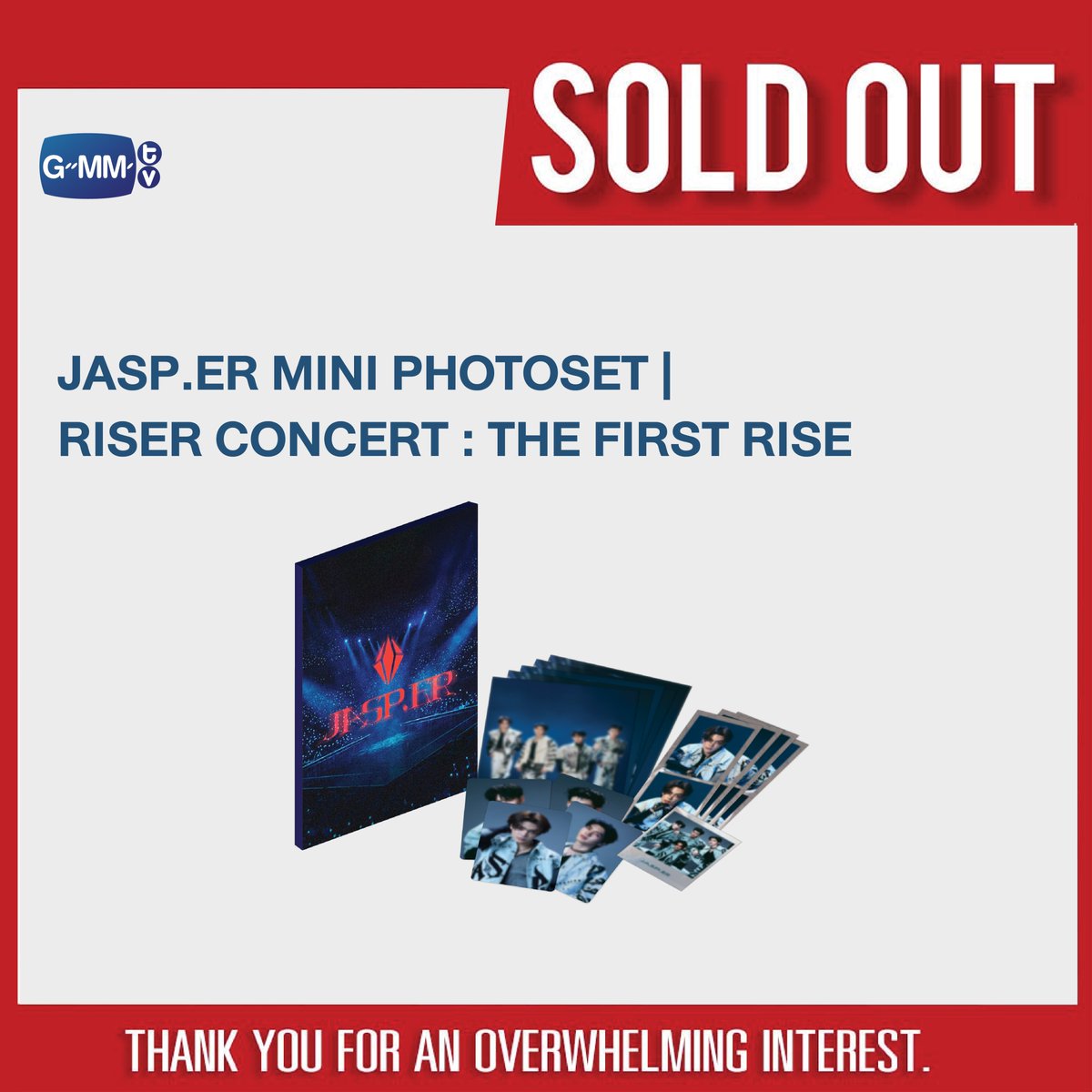 SOLD OUT! 🎉

🙏🏻 Thank you for an overwhelming interest in JASP.ER MINI PHOTOSET | RISER CONCERT : THE FIRST RISE.

#JASPER
#RISERCONCERT
#GMMTV