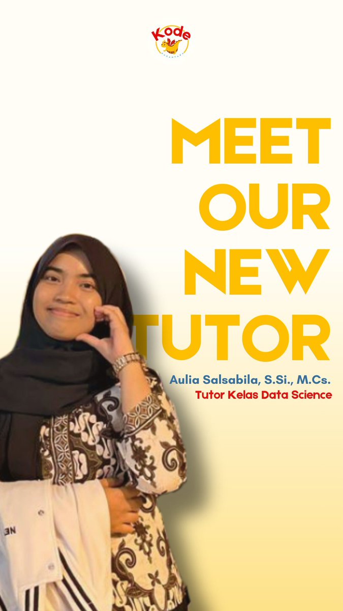 kodenusofficial's tweet photo. ✨ Meet Our New Tutors ✨

Kenalan yuk sama tutor-tutor baru di Kodenus!
Siap berbagi ilmu, pengalaman, dan menemani perjalanan belajarmu di dunia coding 💻🚀 

#coding #koding #belajarcoding #belajarkoding #tutorcoding #tutorkoding #python #datascience #roblox #arduino https://t.co/whWSUxkcUc