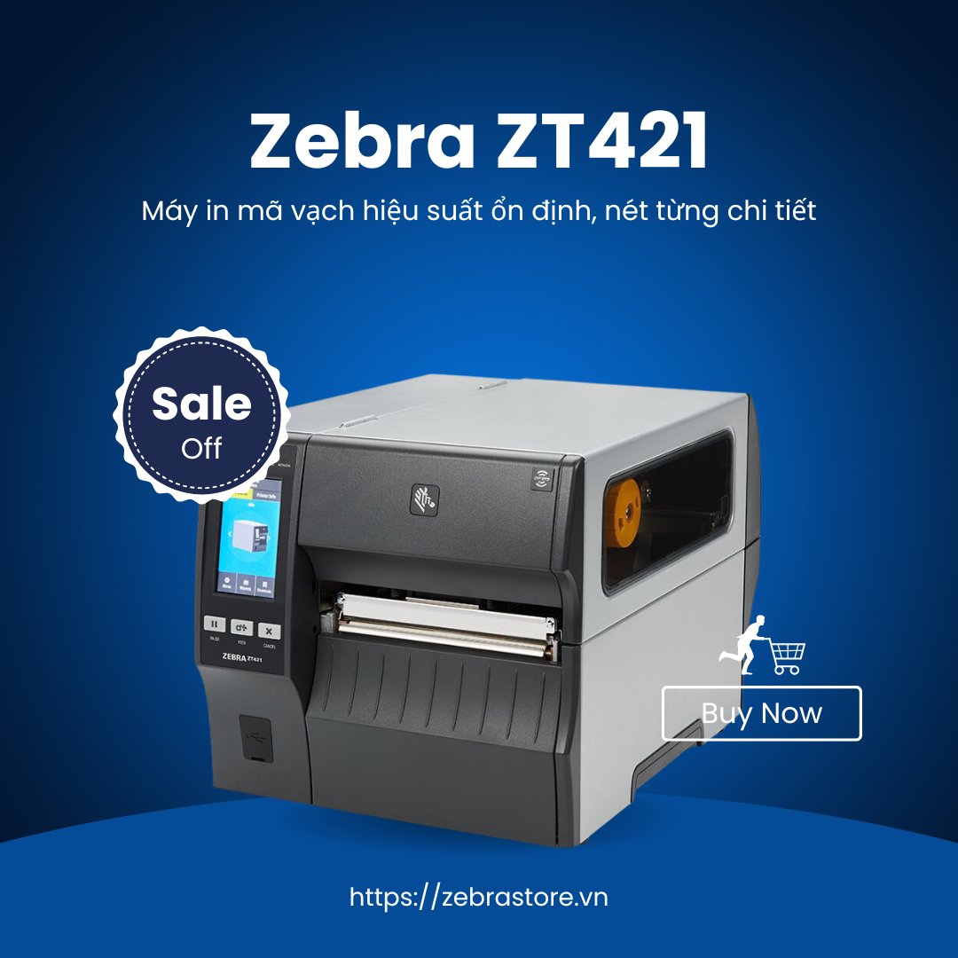 StoreZebra59868's tweet photo. 🚀 Cần máy in tem khổ lớn, bền bỉ cho nhà xưởng?
 Zebra ZT421 300dpi – in sắc nét, tốc độ cao, hoạt động ổn định 24/7.
👉 https://t.co/0TSHTEj2ti
#ZebraZT421 #MayInMaVach #IndustrialPrinter https://t.co/e9coQro1eP