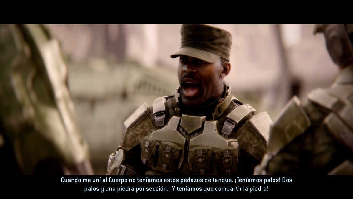 Me estoy jugando toda la Master chief collection con mi brother
Ya terminamos halo reach 
Y halo 1
Acabo de empezar 2 y tengo dos cosas que decir
Que doblaje tan malo xD pero es tan malo que es bueno 
Me hace sentir en Yucatán Xd
Y al fin viví un momento cine que esperaba