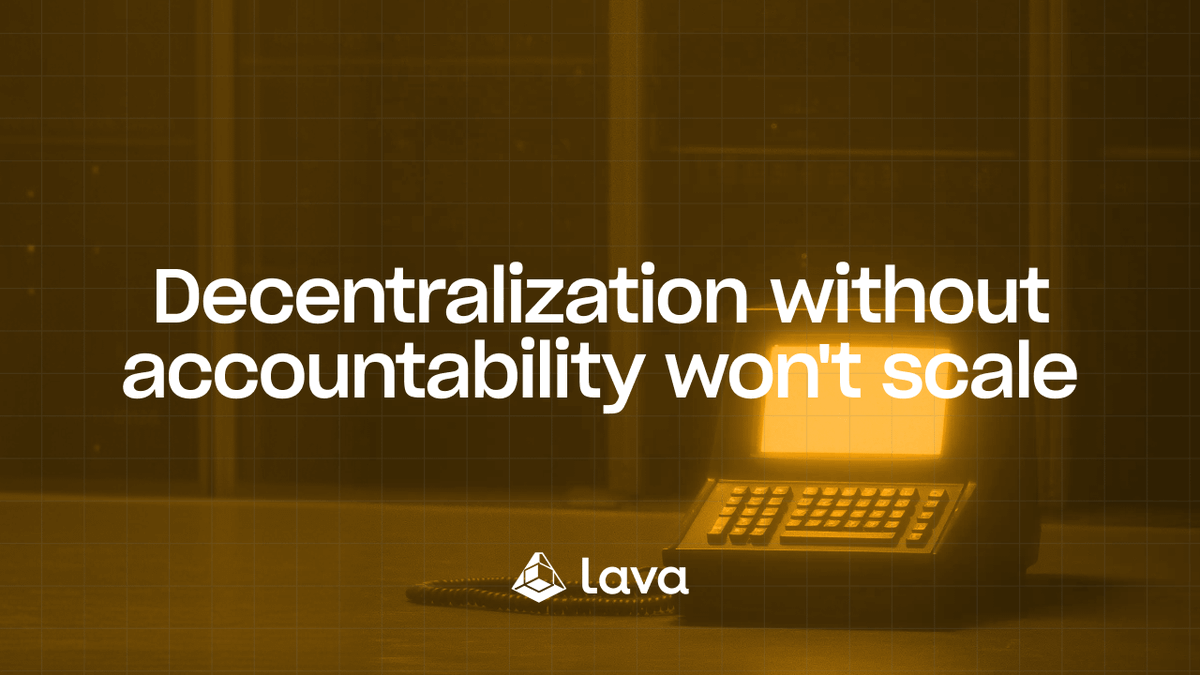 lavanetxyz's tweet photo. Decentralization without accountability won't scale.

If provider performance isn’t measured, it can’t be rewarded or penalized.

Lava Network measures real performance and routes traffic accordingly, rewarding high-quality providers and deprioritizing those that don’t deliver. https://t.co/egiJjiYtS0