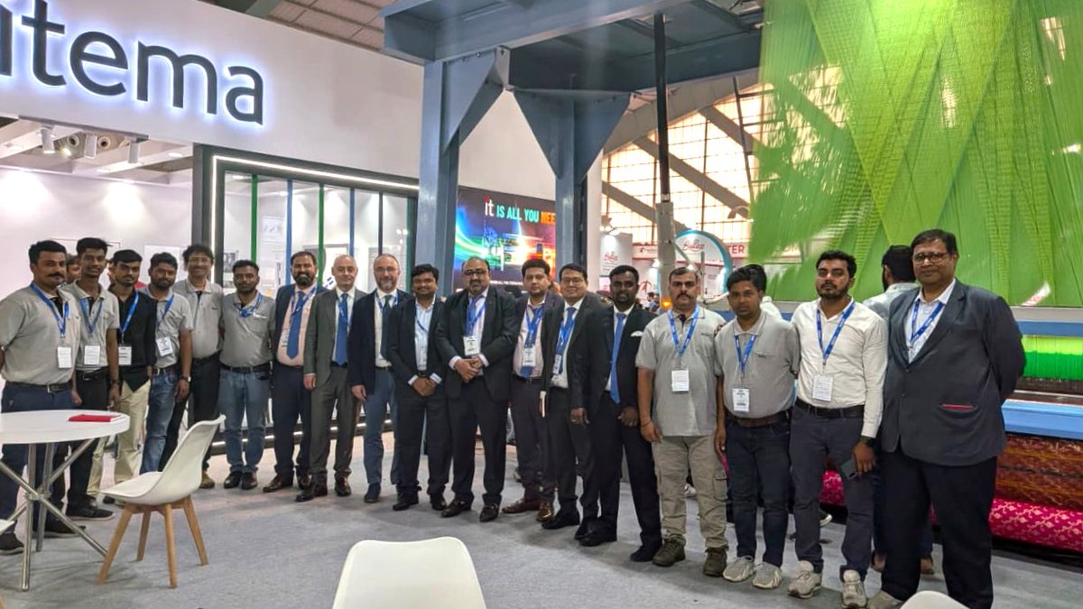 ItemaGroup's tweet photo. 🇮🇳See you next year #SITEX!

As Sitex 2026 comes to a close, our #ItemaDreamTeam would like to thank everyone who visited us at our stand.

We look forward to welcoming you again at the next edition.

#ItemaWeavesBeauty #TextileMastery #WeaveDifferent #Itema https://t.co/iucQd2EDz5
