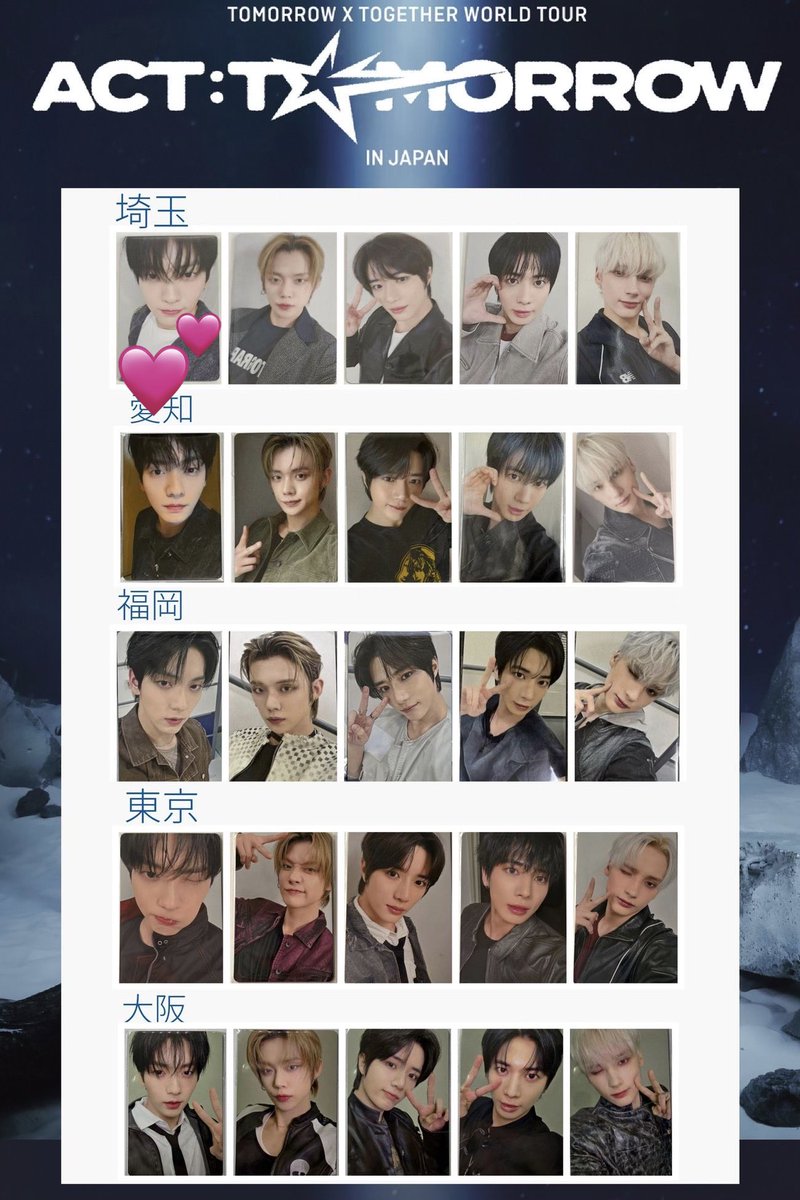 TXT 交換 トレカ 会場限定 ラキドロ ACT:TOMORROW 【譲】東京 ボムギュ