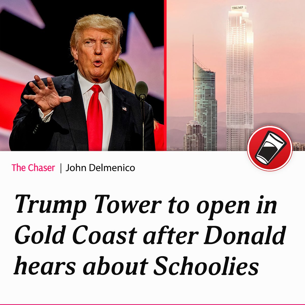 “I will always jump at the chance to party with teens on an island,” said President Trump