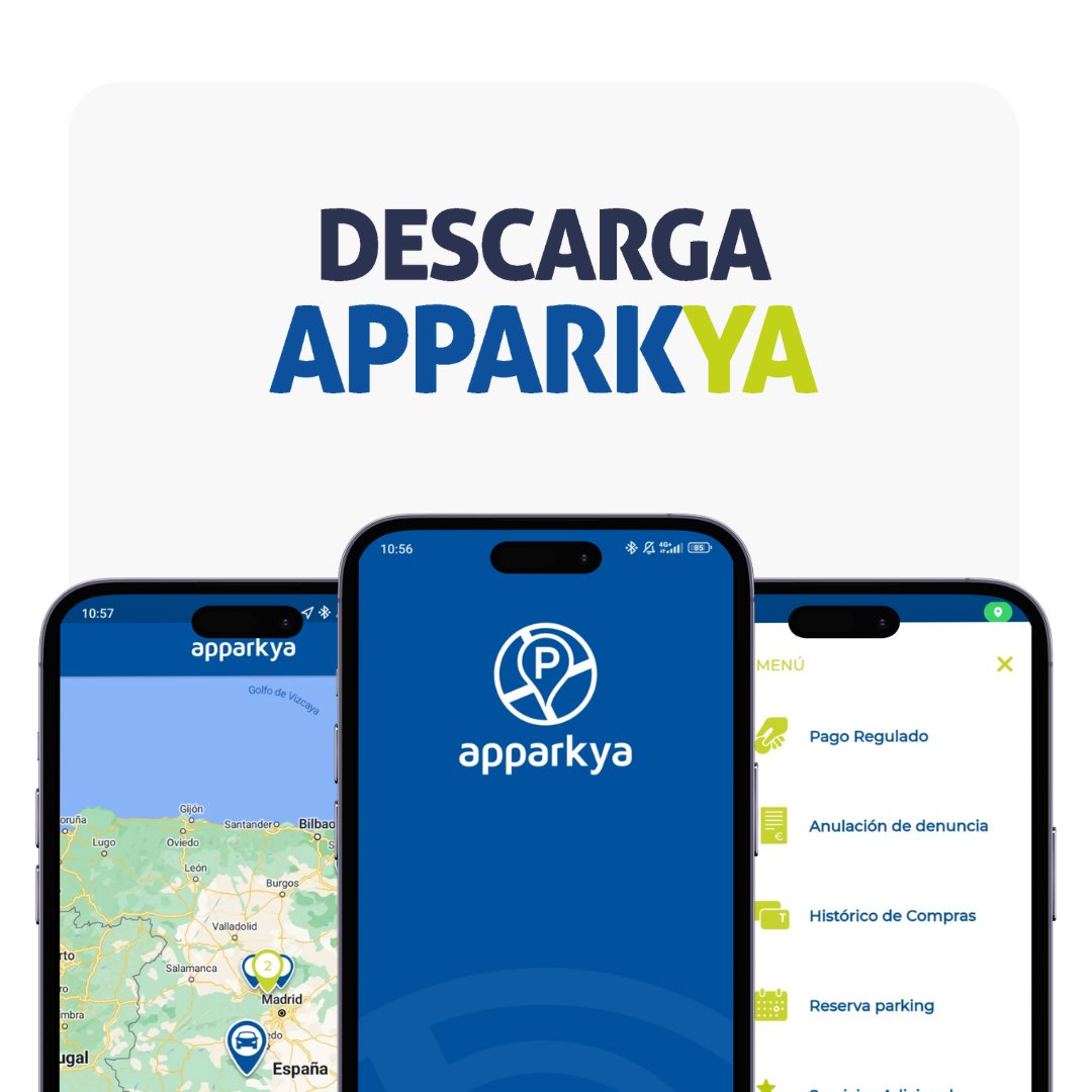 apparkya's tweet image. Resumen para quien llega tarde (te entendemos):
📲 Zona regulada desde el móvil
🚗 Parking con entrada por matrícula y sin cajero (gratis)
🔔 Notifiación de denuncias (1€/mes)
📩 Extracto mensual (1€/mes)

Empieza por descargar Apparkya 👇
app.apparkya.es
#apparkya
