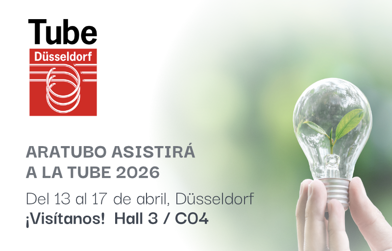🟢 ARATUBO vuelve a Tube Düsseldorf 2026

📅 13–17 abril
📍 Stand C04 – Pabellón 3

Un evento clave para compartir tendencias, reforzar relaciones y seguir impulsando soluciones innovadoras y sostenibles en el sector. 

 ➕Info: zurl.co/jiikC