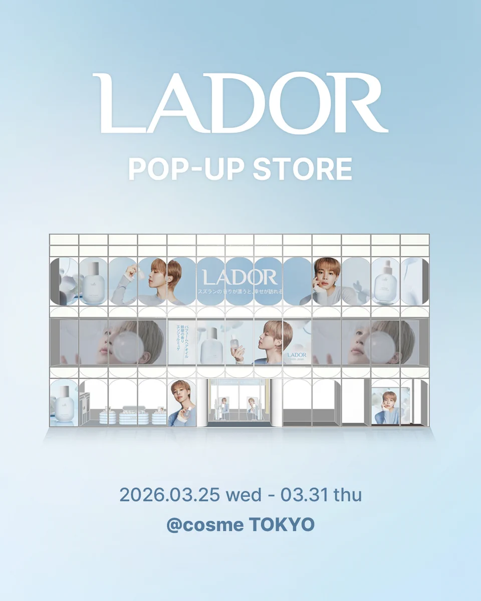 BTSジミンのLADORポップアップストア 原宿で開催決定