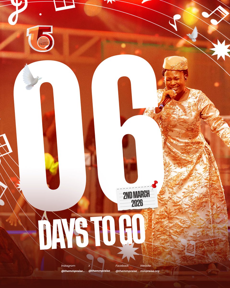Now is the time to grab your pen and remember all His wonderful blessings. Our God is gracious and overflowing with mercy and love.

In just 6 days, people from all walks of life will unite to worship the Messiah. Don't miss out!

#TheMMPraise #84HoursMMPraise #MMPraiseAt15