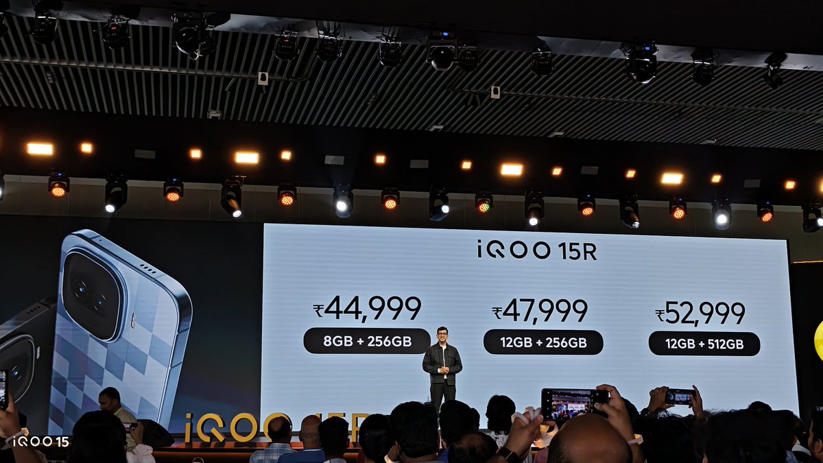 HasratSingh8's tweet image. iQOO15R pricing 
#iQOO15R #CameraBeast #SonySensor