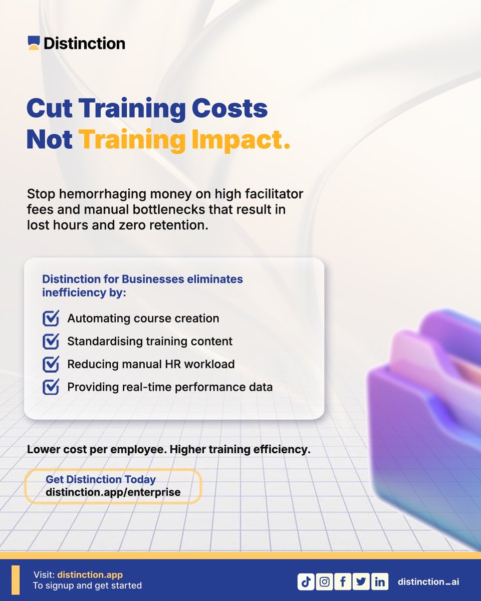 Distinction AI tweet media