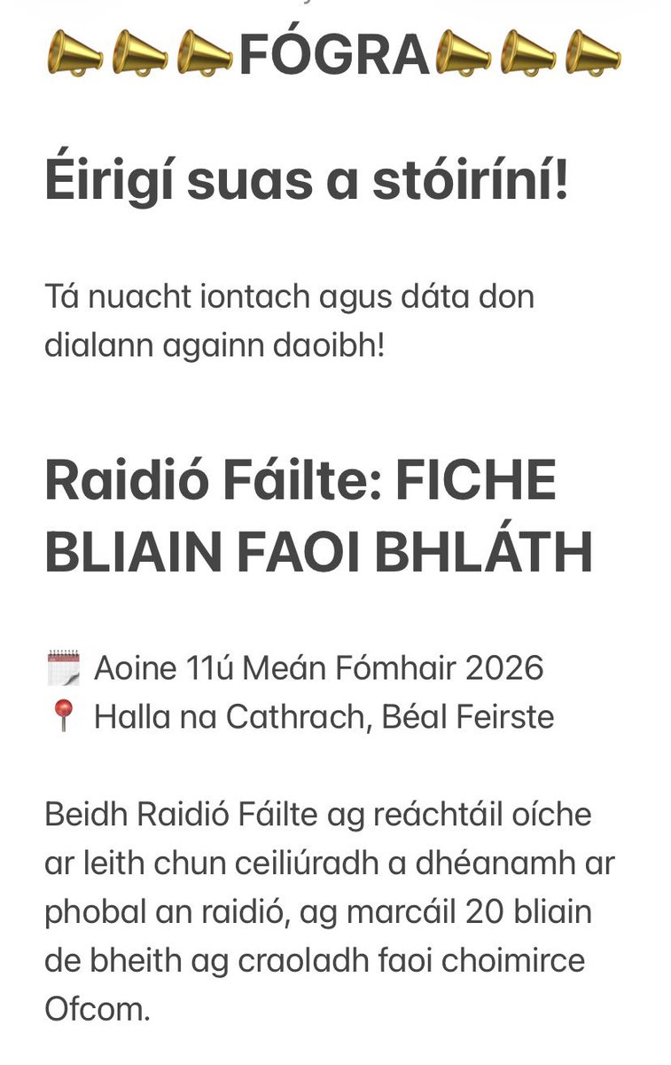 Raidió Fáilte tweet media