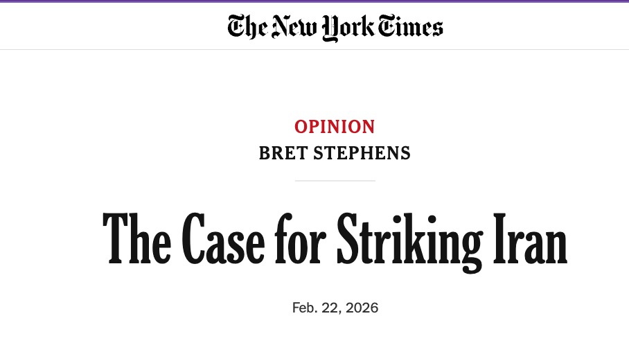 The Epstein Class stands above Fox News and the New York Times and all other Western legacy media.