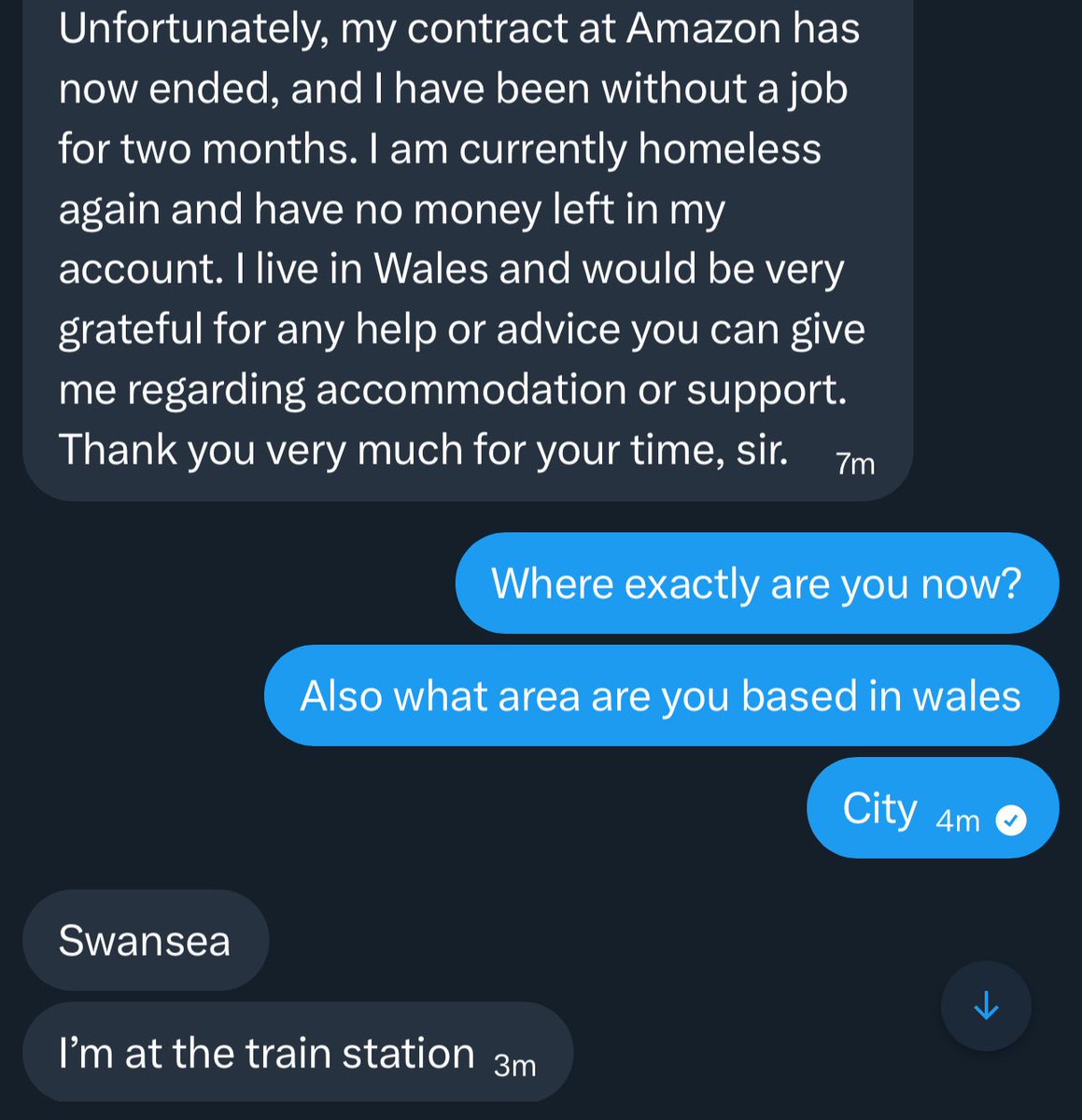 We urgently need your help for a member of the Nigerian community in the UK who is currently homeless and sleeping at a train station. 

He is based in Swansea, Wales, and is going through an extremely difficult time. 

He needs immediate support to get back on his feet.

He is