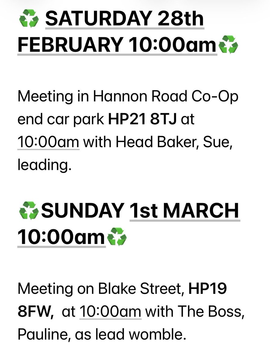 Aylesbury Wombles tweet media