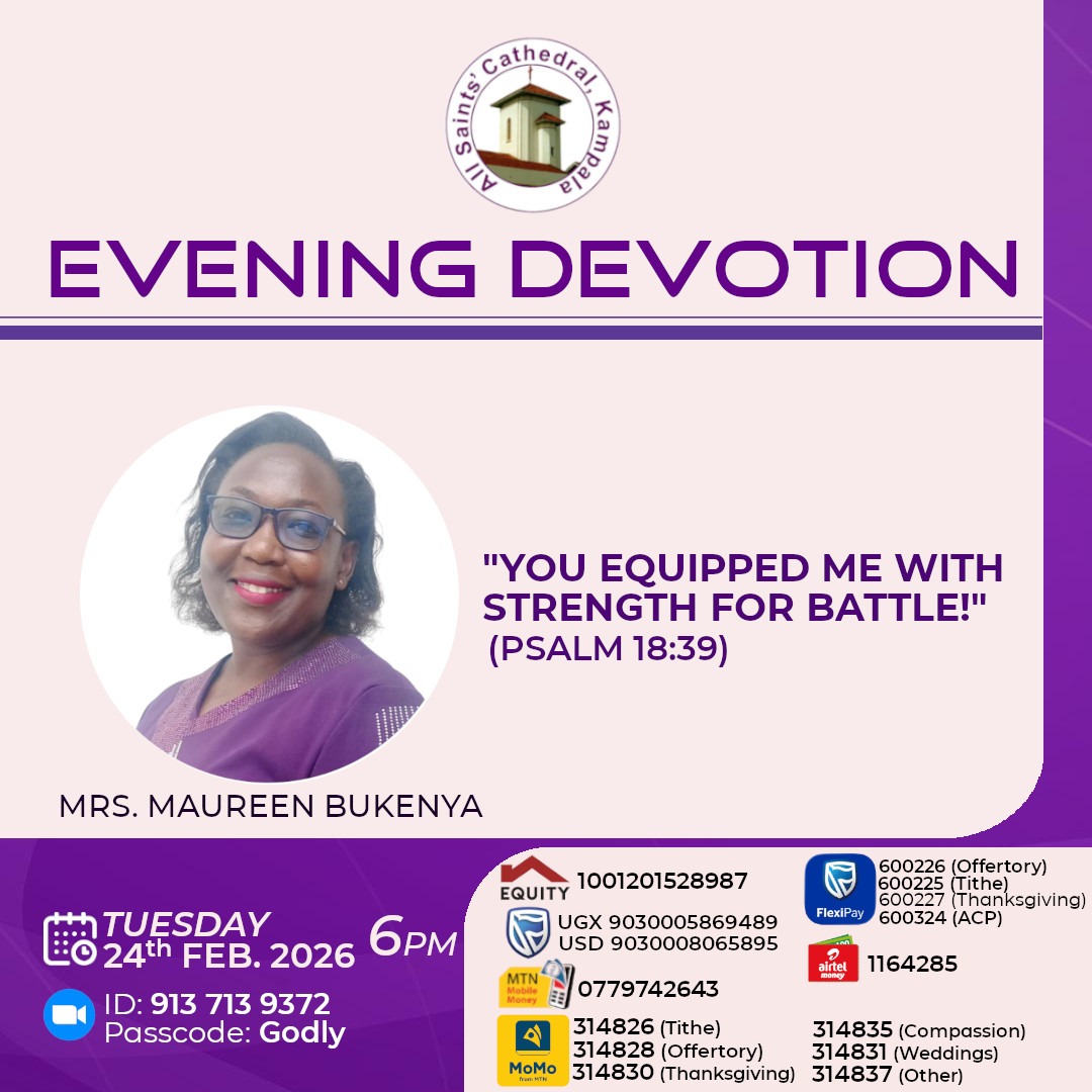 allsaintskla's tweet photo. Join us for Evening Devotion (Online Only) on Tuesday, 24th February 2026 at 6pm. Invite a friend !!
#ASCKEveningDevotion #Prayer #ASCKChurchOnline https://t.co/RHAzqWo2Vi