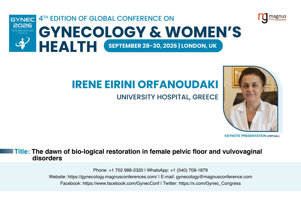 Global Conference on Gynecology & Womens Health tweet media