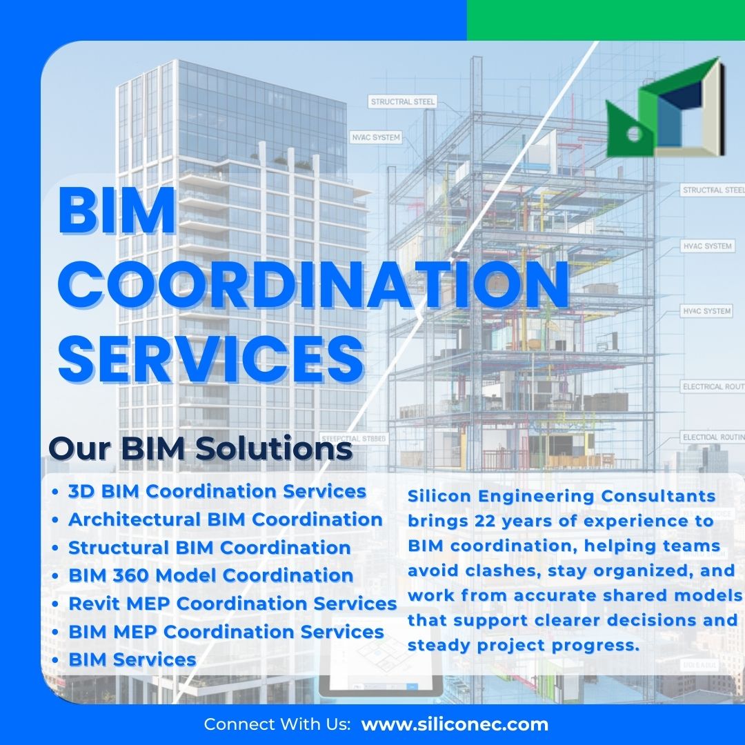 SiliconEnginee1's tweet photo. Deadlines shift, disciplines overlap, chaos creeps in. Our BIM Coordination services unite architects, engineers, and contractors, flagging risks early and ensuring smoother Chicago project execution.

Visit Us:
https://t.co/bG0JXCflHb

#Structural3DModeling https://t.co/D5BvqSjEL2