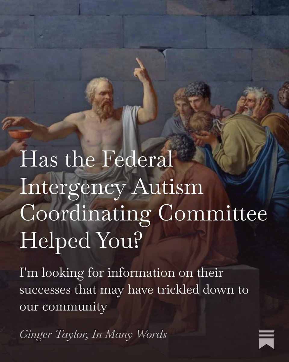 CombatingAutism's tweet photo. Has the Federal Intergency Autism Coordinating Committee Helped You?, by @CombatingAutism https://t.co/P6qaMANCYy https://t.co/hBO9KY1OKf