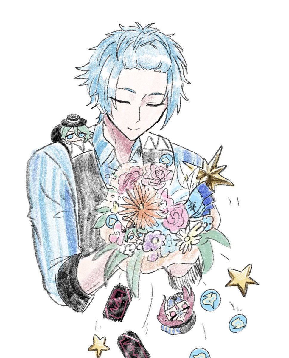 真珠さんの花束から産まれてる