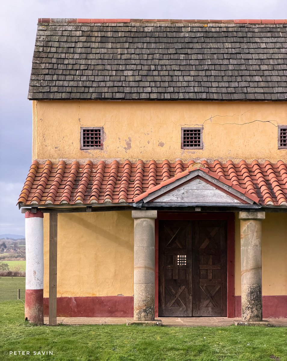 pete_savin's tweet image. The #Wroxeter replica roman villa weathering in nicely. #Shropshire #romanbritain