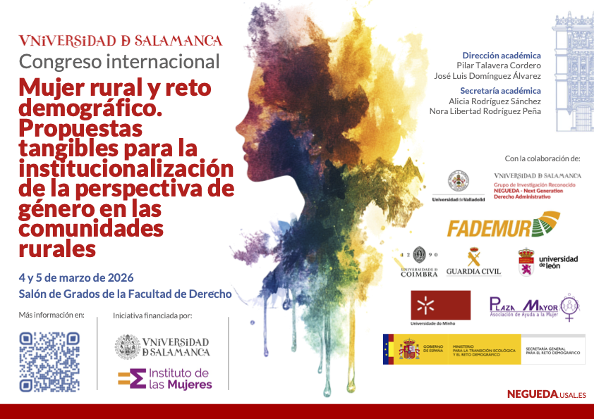 El futuro de las áreas rurales se escribe en femenino🌾💜

Las mujeres son el principal vector de innovación y emprendimiento en nuestros pueblos, pero el medio rural aún agrava las brechas de género. 👩‍🌾

El Congreso Internacional: "Mujer rural y reto demográfico" es una