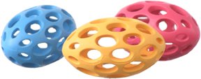 Parrotbox's tweet photo. 🏈 Hol-ee Roller Football Foraging Ball 

The Hol-ee Roller Football is made from non-toxic, super stretchy rubber that’s strong, bouncy &amp; soft on beaks.
The open design lets you stash treats or foraging materials inside for HOURS of enrichment 🦜

https://t.co/h1LCslkuqX https://t.co/1p3LV8Qg3a