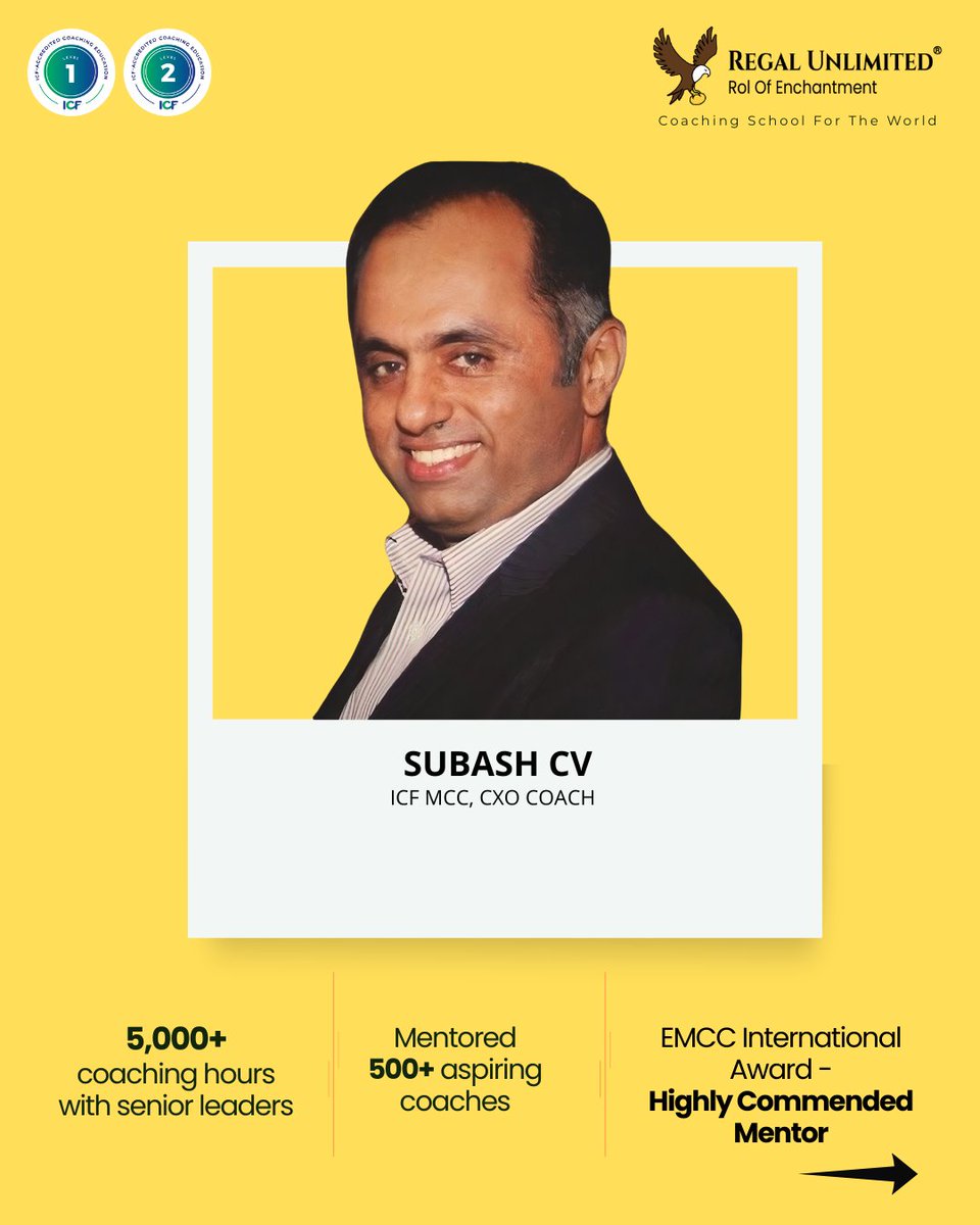 RegalUnlimited's tweet image. ICF #ACC Online Batch | Begins 28 February

Designed for depth, not scale.

A conscious and deliberate commitment to the craft, with disciplined practice under experienced mentorship.

Final seats remaining.

WhatsApp at +91 9108800892 to secure your place.

#ICFACC #ICFCoaching