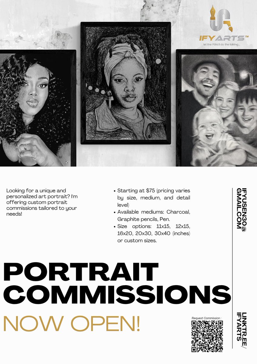 Currently accepting Portrait Commissions

Please repost 🙏🏾