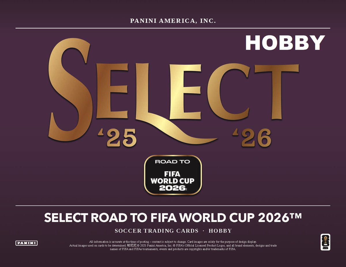 製品情報】 2026年4月24日 発売予定 ⚽ 2025-26 PANINI SELECT ROAD TO