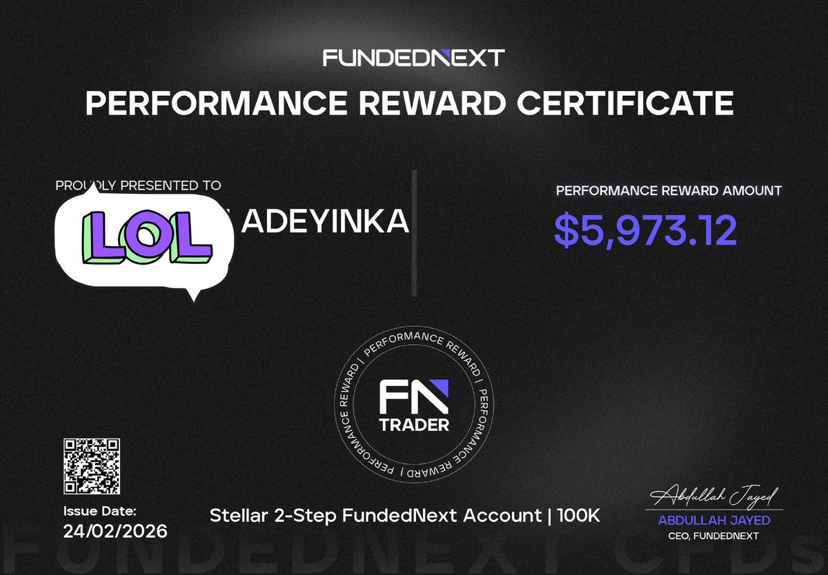 Not only did I go on to pass this account but I secured a pay out, first payout in a year 🤣🤣, as someone who isn’t really active in the space yet kinda proud of this ngl. S/o to my <a href="/TheBullbears/">TheBullBears</a> fam and thank you <a href="/wxnse_/">Wense💸👑</a> those payouts motivated me to go again, glad I did. GM CT