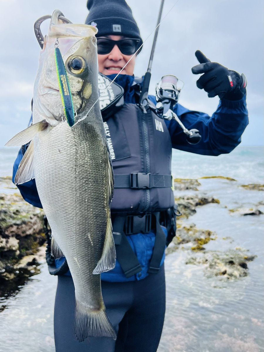 🔥入魂🔥 NEWロッドでやったぜ！ 房総磯ヒラ！ めっちゃ嬉しい