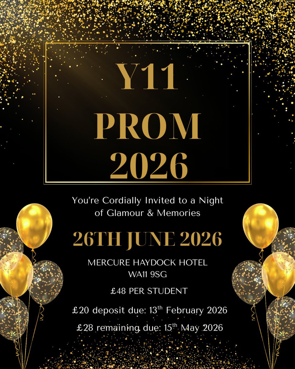 🎉 Y11 Prom Details: