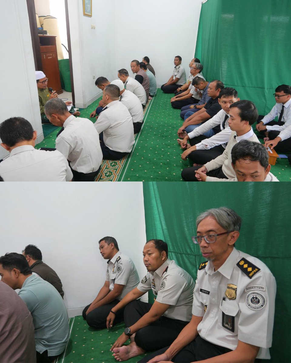 imigrasipml's tweet photo. Kantor Imigrasi Pemalang menyelenggarakan kegiatan kultum ba’da shalat dhuhur di Mushola A-Fath Kanim Pemalang yang dipimpin oleh Ust. Hudori.

Dalam tausiyahnya, beliau menyampaikan pesan yang sangat mendalam. Nabi Muhammad SAW pernah mengaminkan doa (1/3) https://t.co/4vfI5kxWB1