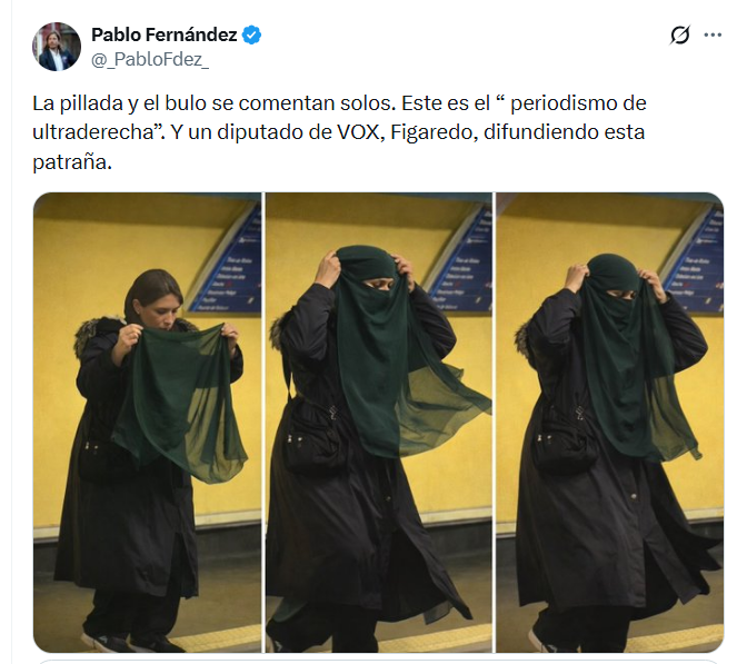 MuyLiberal's tweet photo. Hemos pillado al portavoz de Podemos difundiendo un bulo con la intención de desacreditar a una periodista que informa verazmente de lo que él no quiere que se sepa

Siendo zurdo, no es noticia que sea un bulero, pero difunde para que quede constancia de su desvergüenza https://t.co/VjNSa1LsyL
