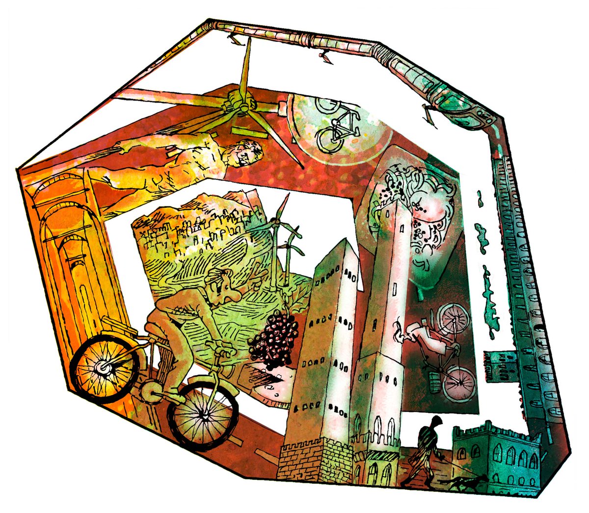 Kızıl şehir Bologna/İtalya Uluslararası illustrasyon yarışması. Red city Bologna / Italy international illustration competition.
#bologna #italy #boit #illustrasyon #illustration