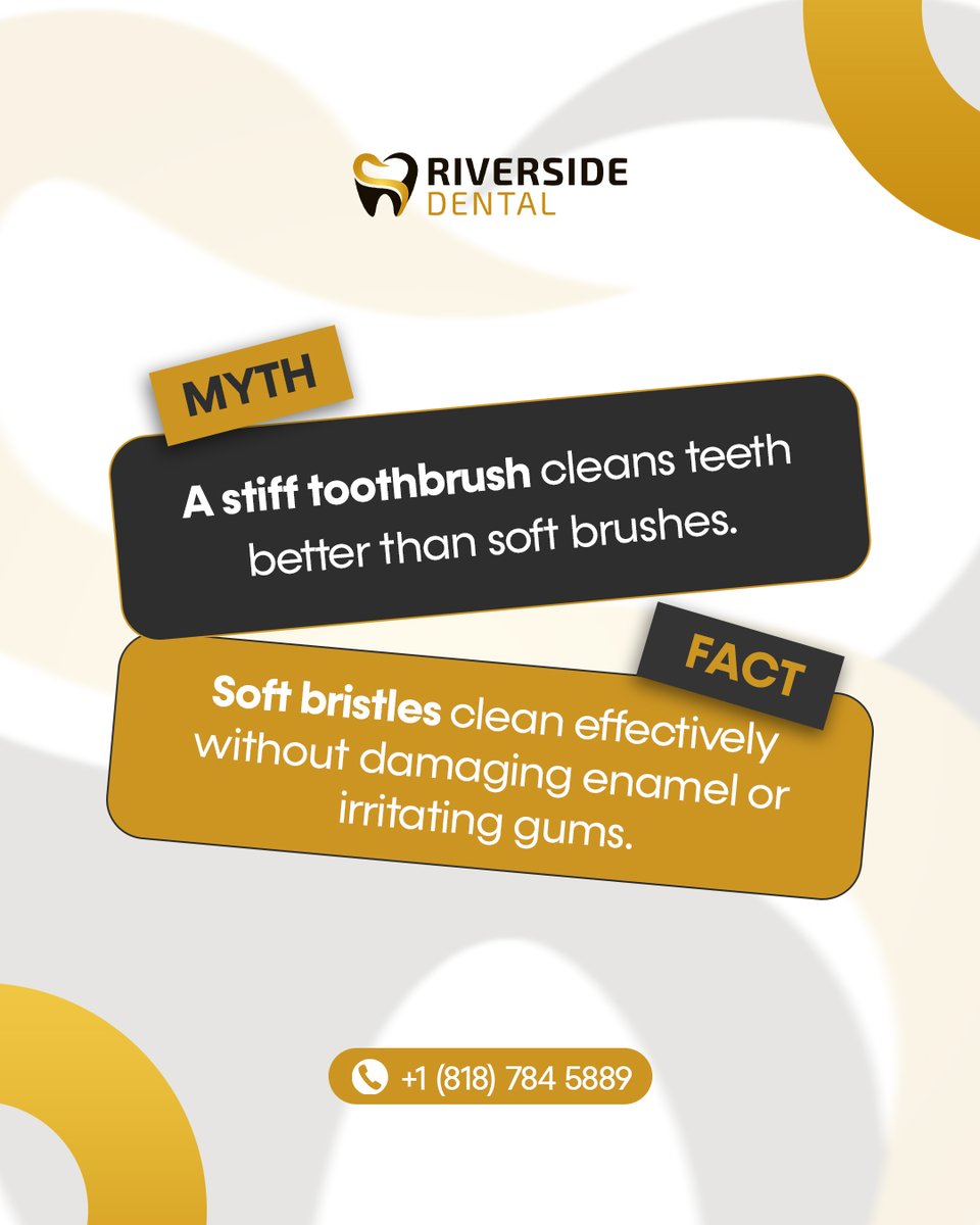 DentalRiversid's tweet image. GENTLE IS BETTER!

Think a rougher scrub is cleaner?

We offer vital education on how delicate bristles protect your enamel and policyholder rights.

#bristlefacts #enamelprotection #riversidedental
