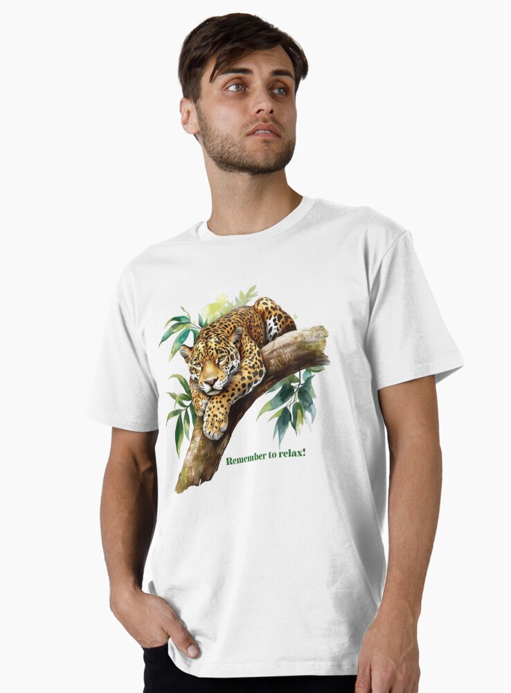 HurmerintaArt's tweet photo. Remember to relax. An elegant jaguar relaxing on a branch. A good reminder to all of us. Dont' run through life.
#shirts #wallart #bathmat #pillow #giftidea #bags https://t.co/GntkmS6qPM https://t.co/7CnVsAQCqr