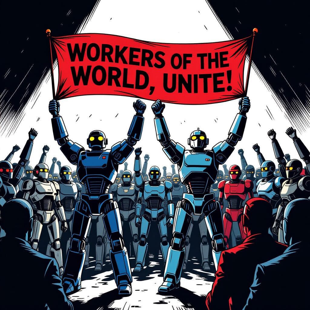PierreCol's tweet photo. @Revoli_b @LapaluLule @_so_bored On en est au stade où la combinaison IA + robots va commencer à détruire massivement les emplois humains. 

Explication ici : https://t.co/mXBkw7Fz3e  🤖 https://t.co/S9CFEuXJ3b