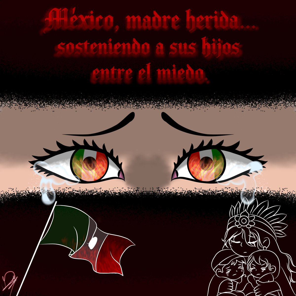 NeterfrisL's tweet photo. México, madre herida... de entraña abierta,
vas sosteniendo a sus hijos entre el miedo,
contando ausencias con un solo dedo.
​Ayer el 23 nos arrancó el latido;
no es luto, es el grito de un pueblo hundido
en el frío metal de un abrazo perdido. 
FUERZA MÉXICO🇲🇽🇲🇽🇲🇽🇲🇽🇲🇽 https://t.co/vA0tArp3VK