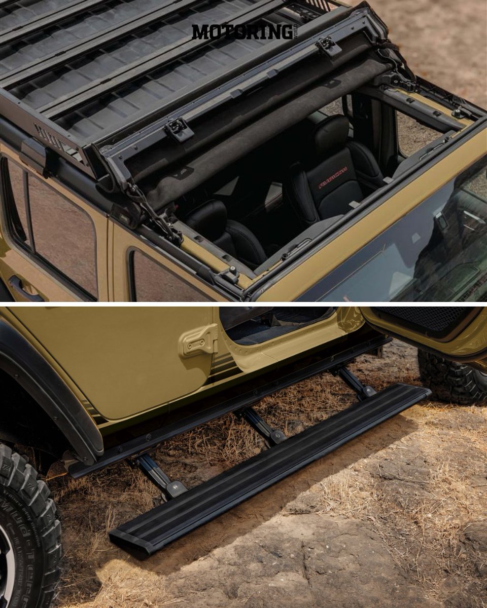 MyMotoringWorld's tweet image. .@JeepIndia brings back the Wrangler Willys 41 Limited Edition.
Limited to 41 units, gets heritage graphics, “One of 41” badging, motorised side steps &amp;amp; dash cam.

₹2 lakh premium on Rubicon. Optional kit: ₹3.6 lakh.

#JeepWrangler #Willys41 #AutoNewsIndia