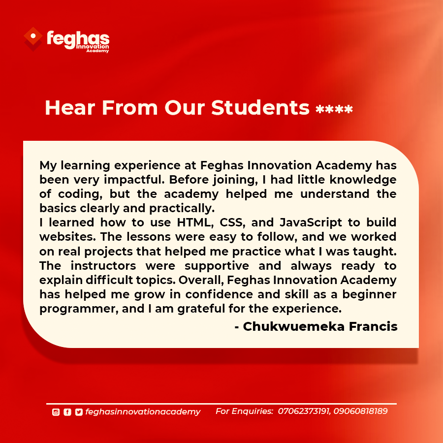 FIAcademy1's tweet photo. Results don’t lie. Another FIA students sharing real transformation. Skill acquired. Confidence built. Income activated. 🚀

Register with us at https://t.co/4EcUY3Yjlo  #FeghasInnovationAcademy #ResultsSpeak #iwanttolearntech #teachmetech #dataclass #codingclass #techschoolojodu https://t.co/7tk0TobaSs