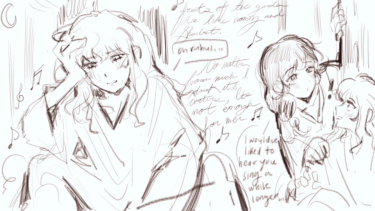 CRYlNTHERAIN's tweet photo. My girlfriend recently wrote an 11 page historically accurate au of us if we met during the Silk Road so I had to play my part and draw her writing https://t.co/mwKU1Ztlvd