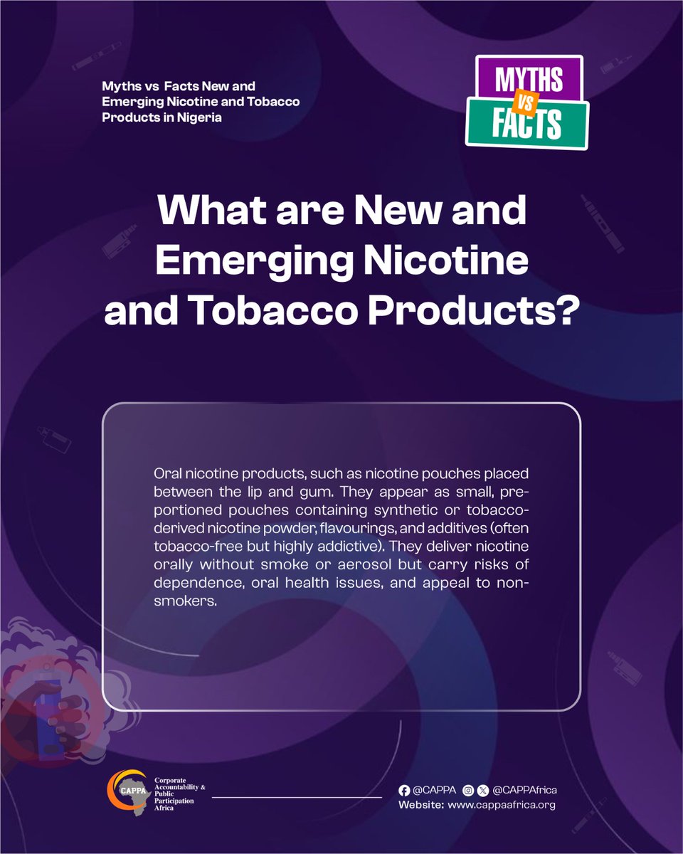 They are marketing nicotine pouches as "clean" and "modern." Nicotine is nicotine. Addiction is addiction. No amount of rebranding changes that. say NO to the #NewSmokeTrap
<a href="/CAPPAfrica/">C A P P A</a> <a href="/VitalStrat/">Vital Strategies</a>